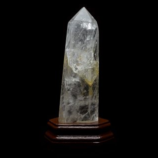 水晶ポイント六角柱 - 約12.3cm【台座付】 | 天然石置物類のご購入 ...