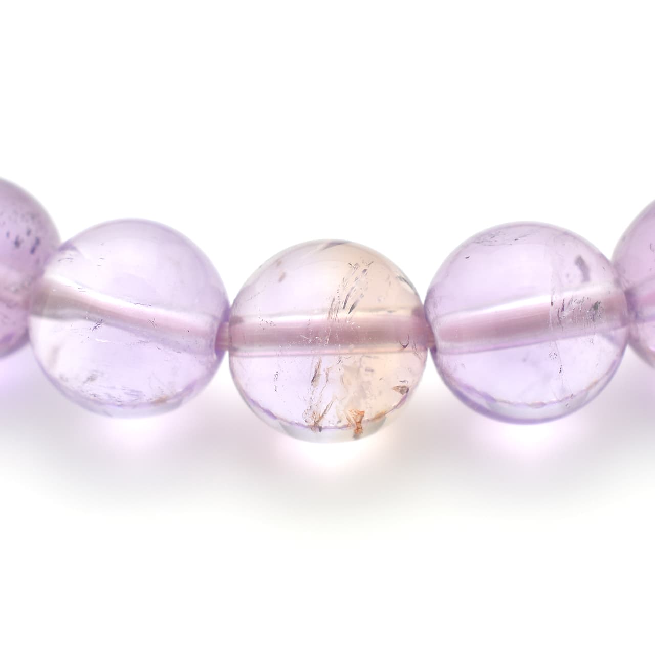 天然アメトリン(紫黄水晶) - 8mm玉、サイズ15、17cm | 天然石ブレスレットのご購入 | パワーストーンショップ彌吉(ヤキチ)